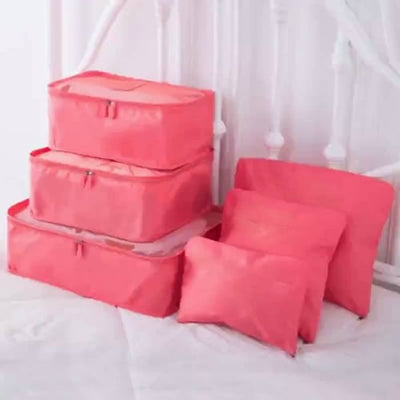 ✈6 stuks draagbare bagage inpakblokjes🧳