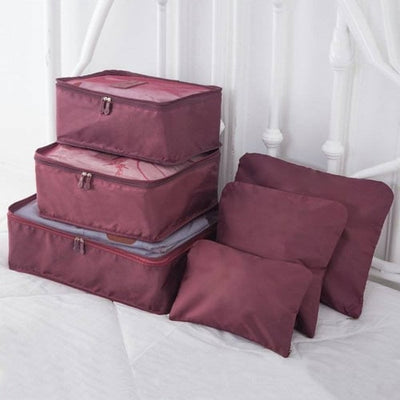 ✈6 stuks draagbare bagage inpakblokjes🧳