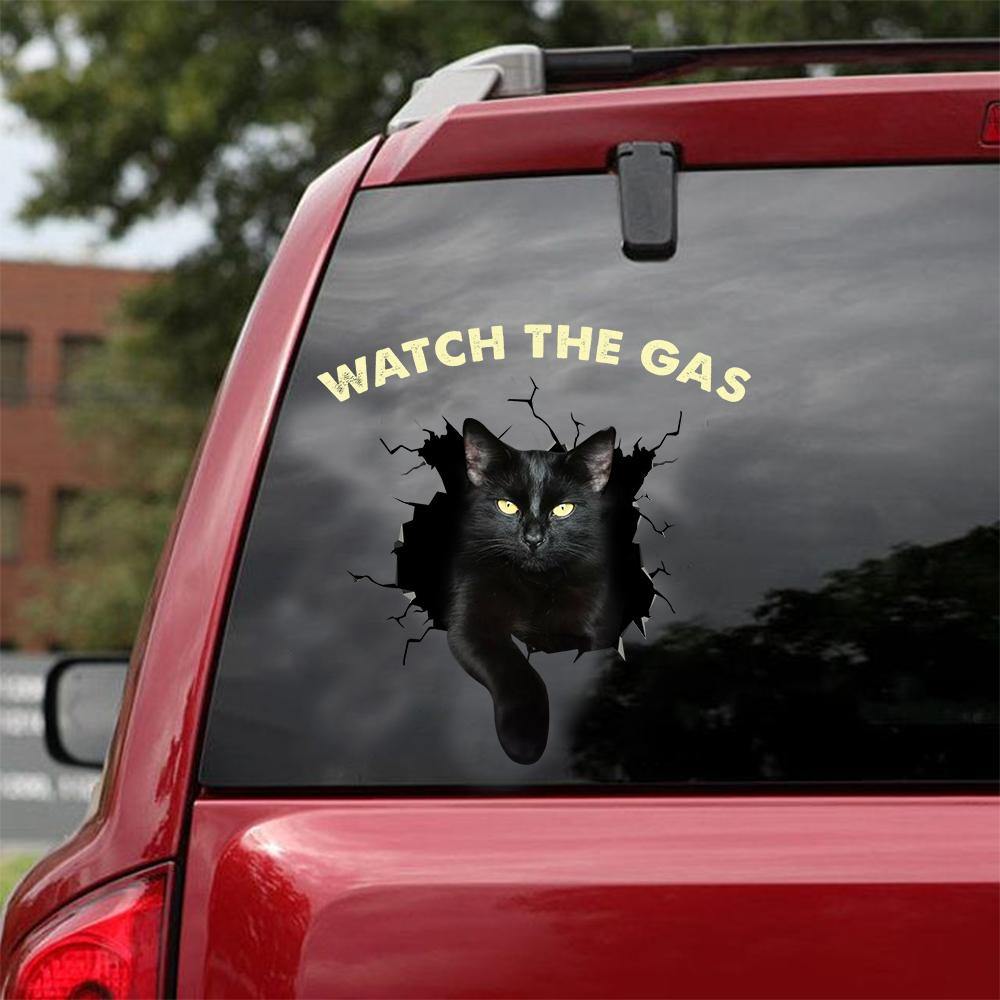 FUNNY Zwarte CATS WATCH THE GAS  LOVER