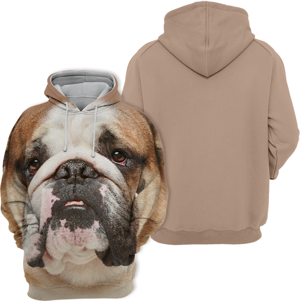 Unisex Honden Hoodie | English Bulldog / Pitbull