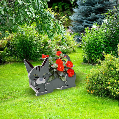 Grijze Kat Planter