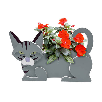 Grijze Kat Planter