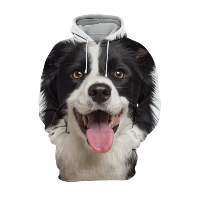 Unisex Honden Hoodie | Border Collie Smile