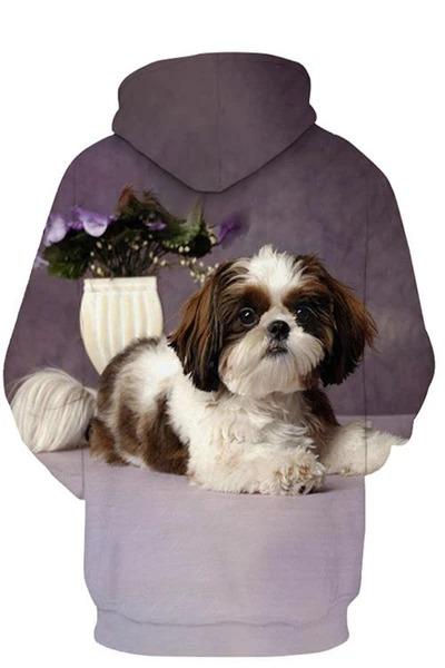 Unisex Honden Hoodie | Shih Tzu Puppies