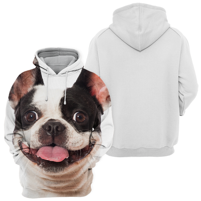 Unisex Honden Hoodie | French Bulldog / Pitbull