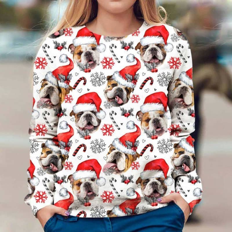 English Bulldog - Honden Kerst Trui