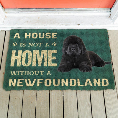 A House Is Not A Home Newfoundland Dog Deurmat