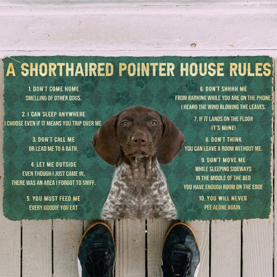 Huis Regels German Shorthaired Pointer Dog Deurmat