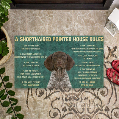 Huis Regels German Shorthaired Pointer Dog Deurmat