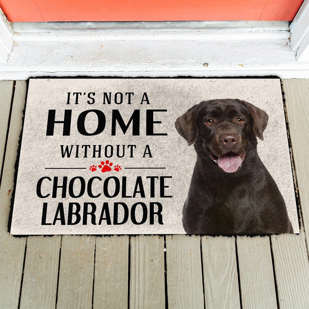 Het is geen Huis zonder Chocolate Labrador Deurmat