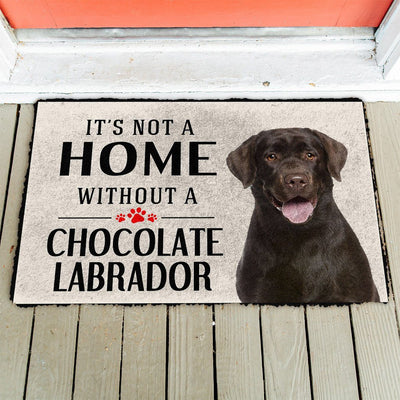 Het is geen Huis zonder Chocolate Labrador Deurmat