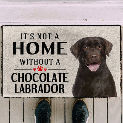 Het is geen Huis zonder Chocolate Labrador Deurmat