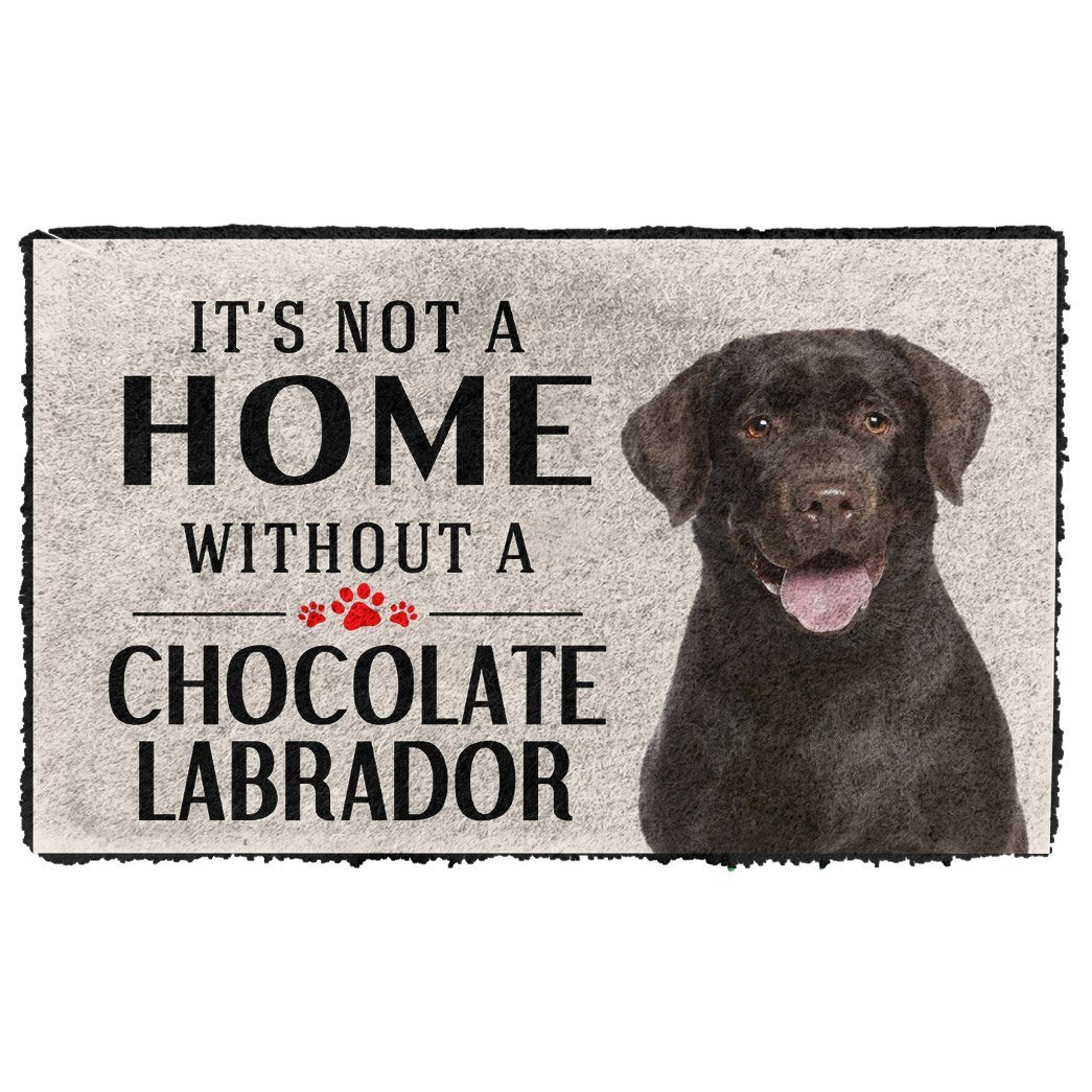 Het is geen Huis zonder Chocolate Labrador Deurmat