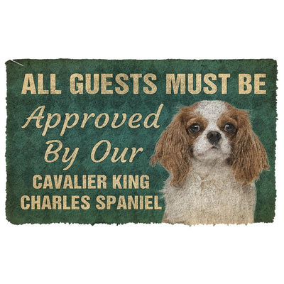 Moet worden goedgekeurd door onze Cavalier King Charles Spaniel Pinscher Deurmat