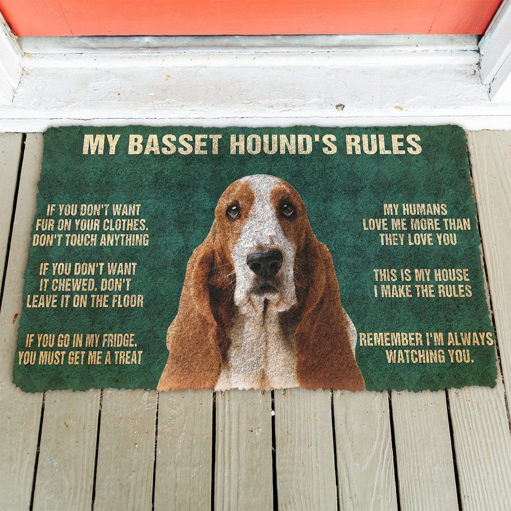 Mijn Basset Hound's Regels Deurmat