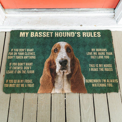 Mijn Basset Hound's Regels Deurmat