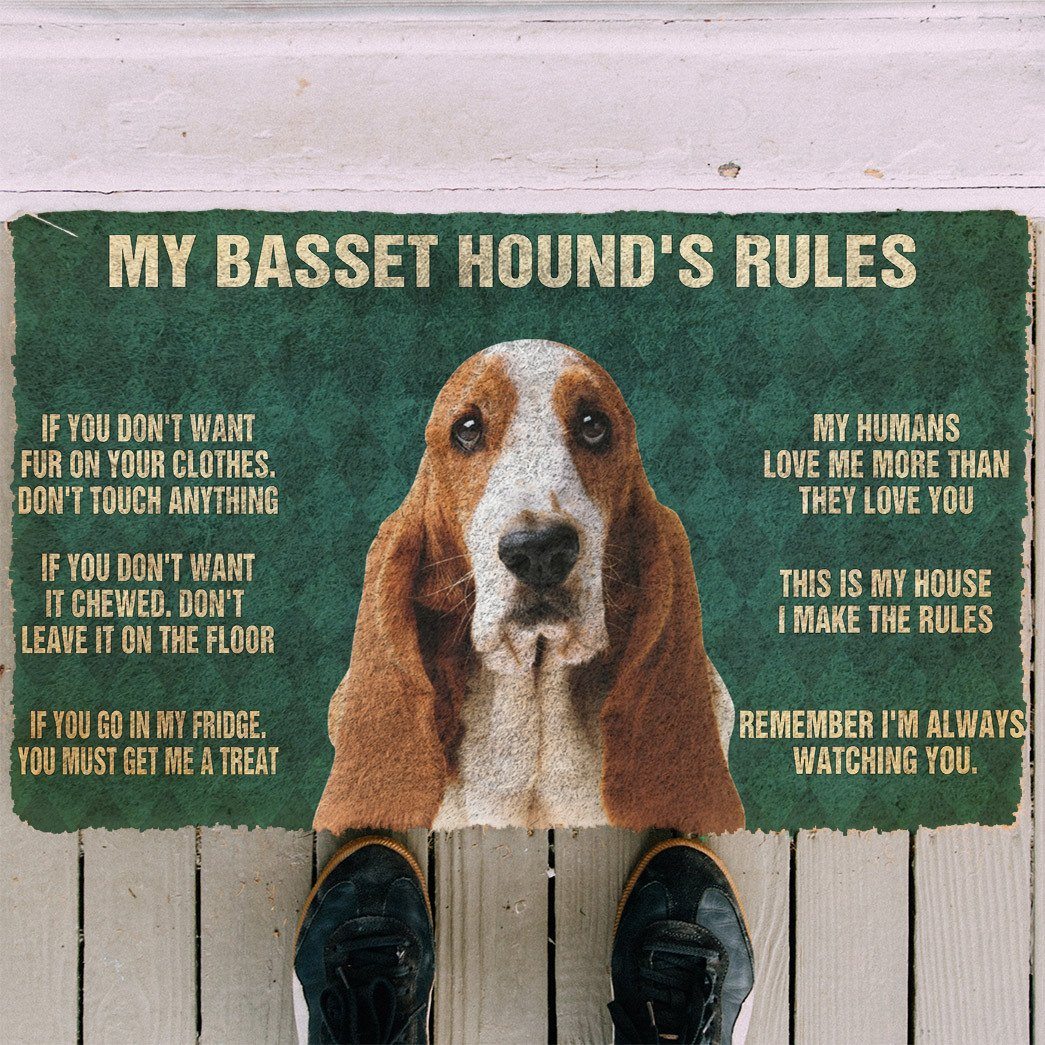 Mijn Basset Hound's Regels Deurmat