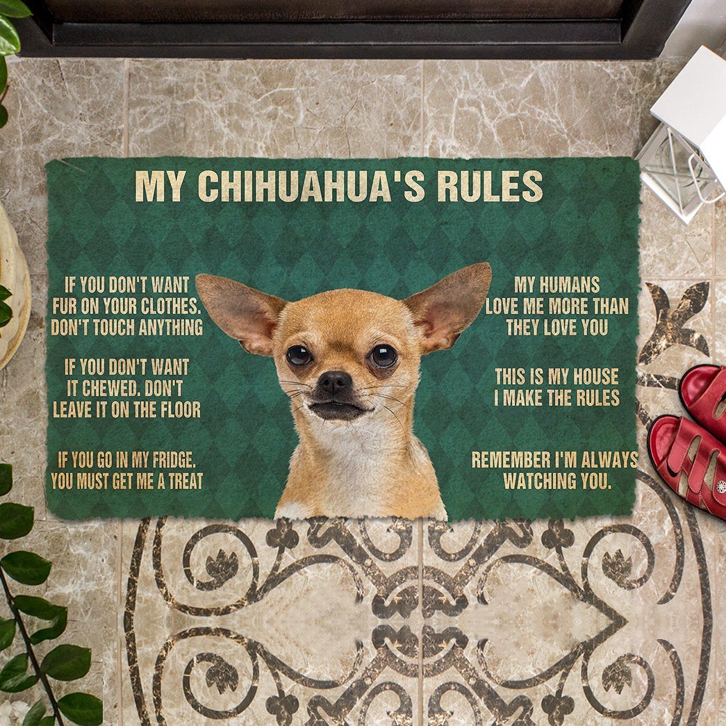 Mijn Chihuahua's Regels Deurmat