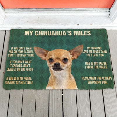 Mijn Chihuahua's Regels Deurmat