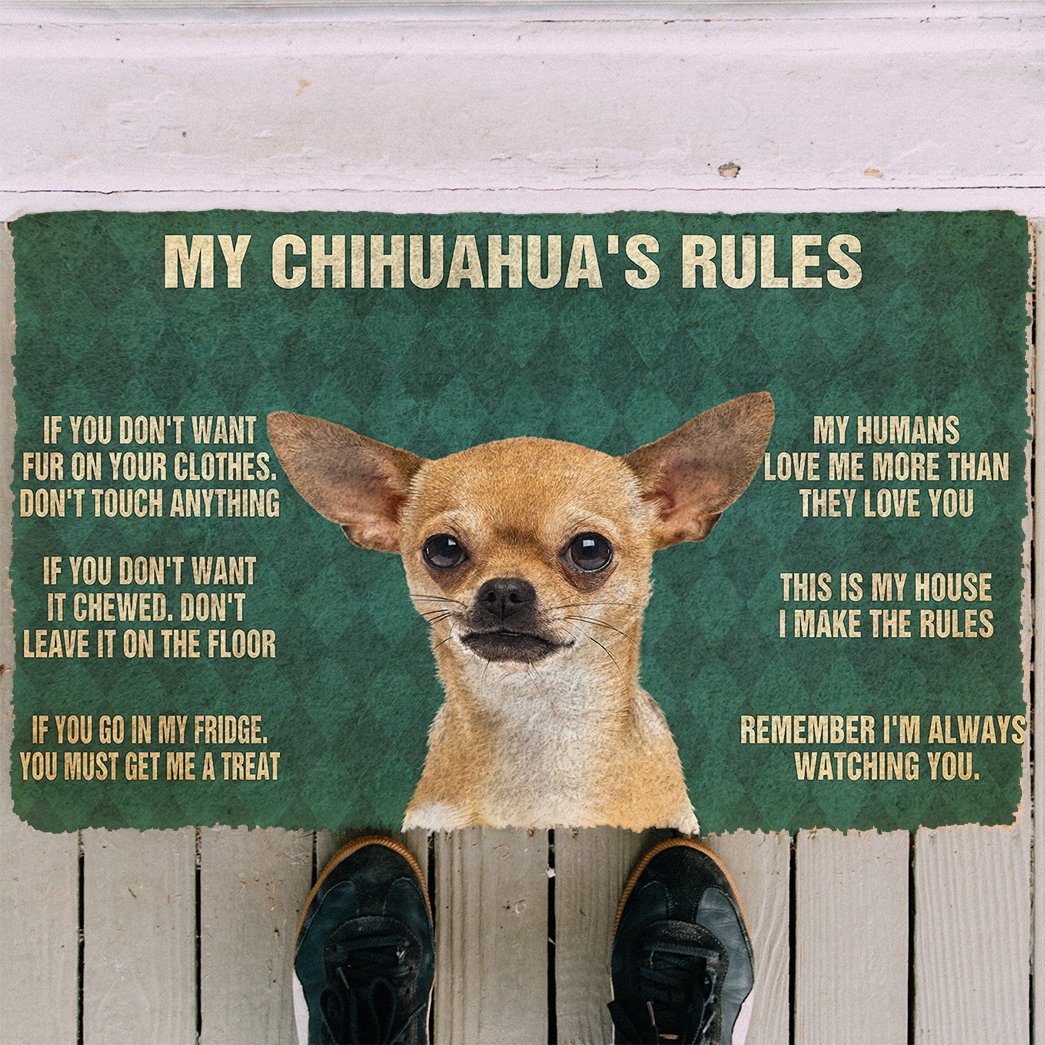 Mijn Chihuahua's Regels Deurmat