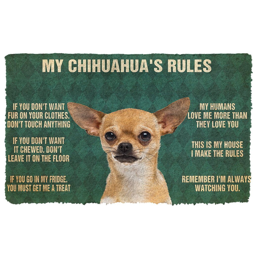 Mijn Chihuahua's Regels Deurmat