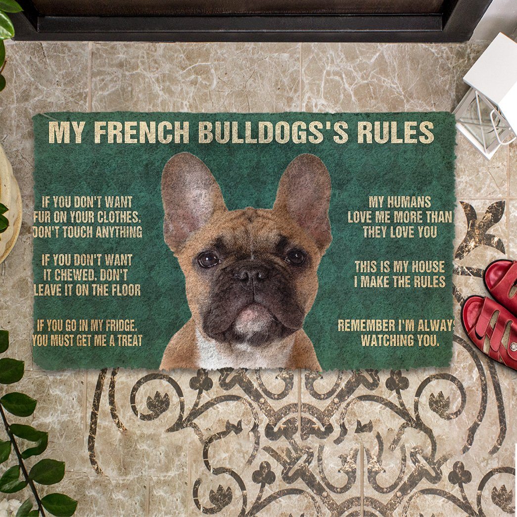 Mijn Franse Bulldog's Regels Deurmat