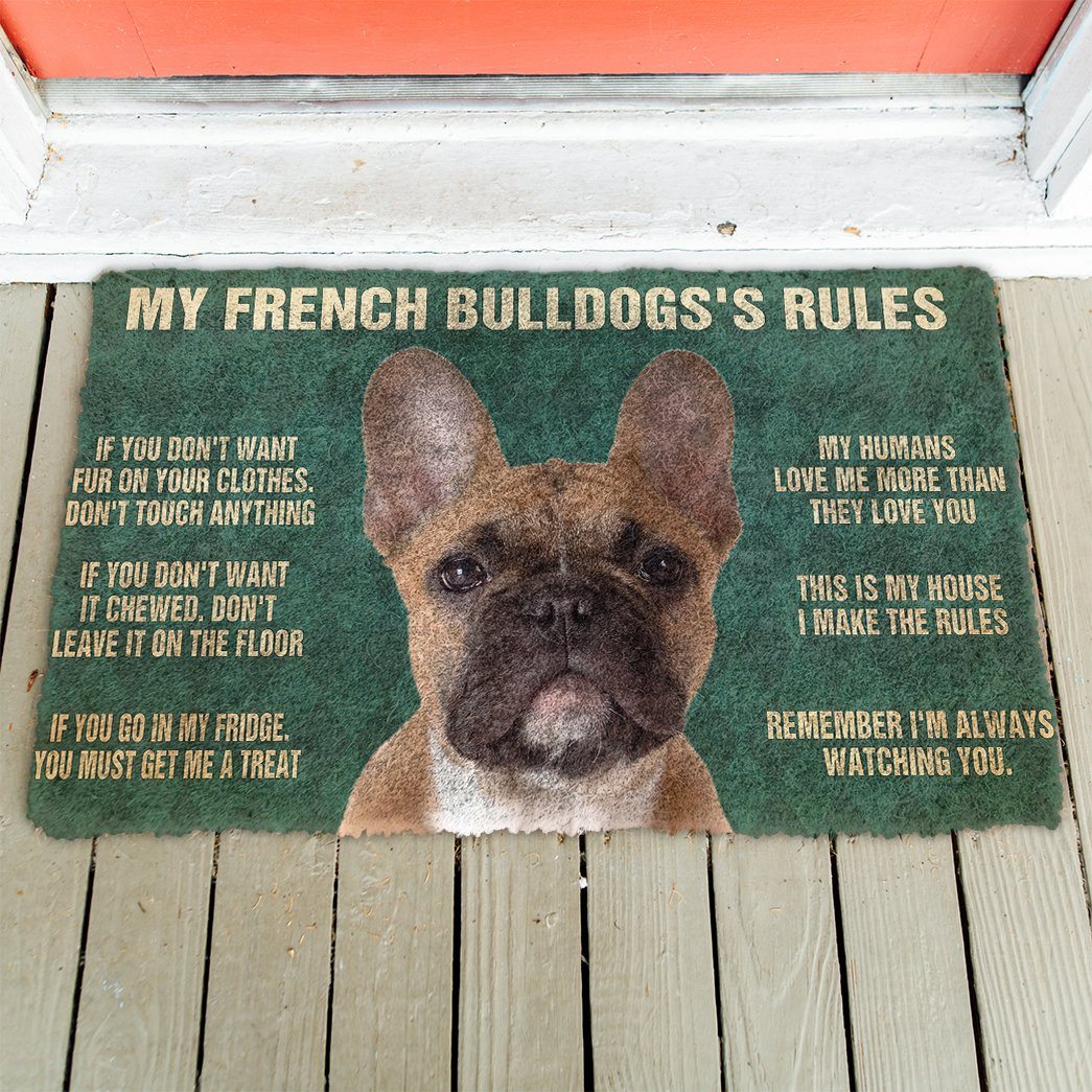 Mijn Franse Bulldog's Regels Deurmat