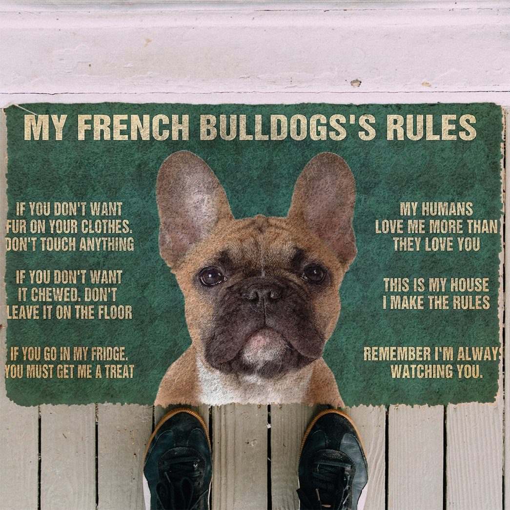 Mijn Franse Bulldog's Regels Deurmat