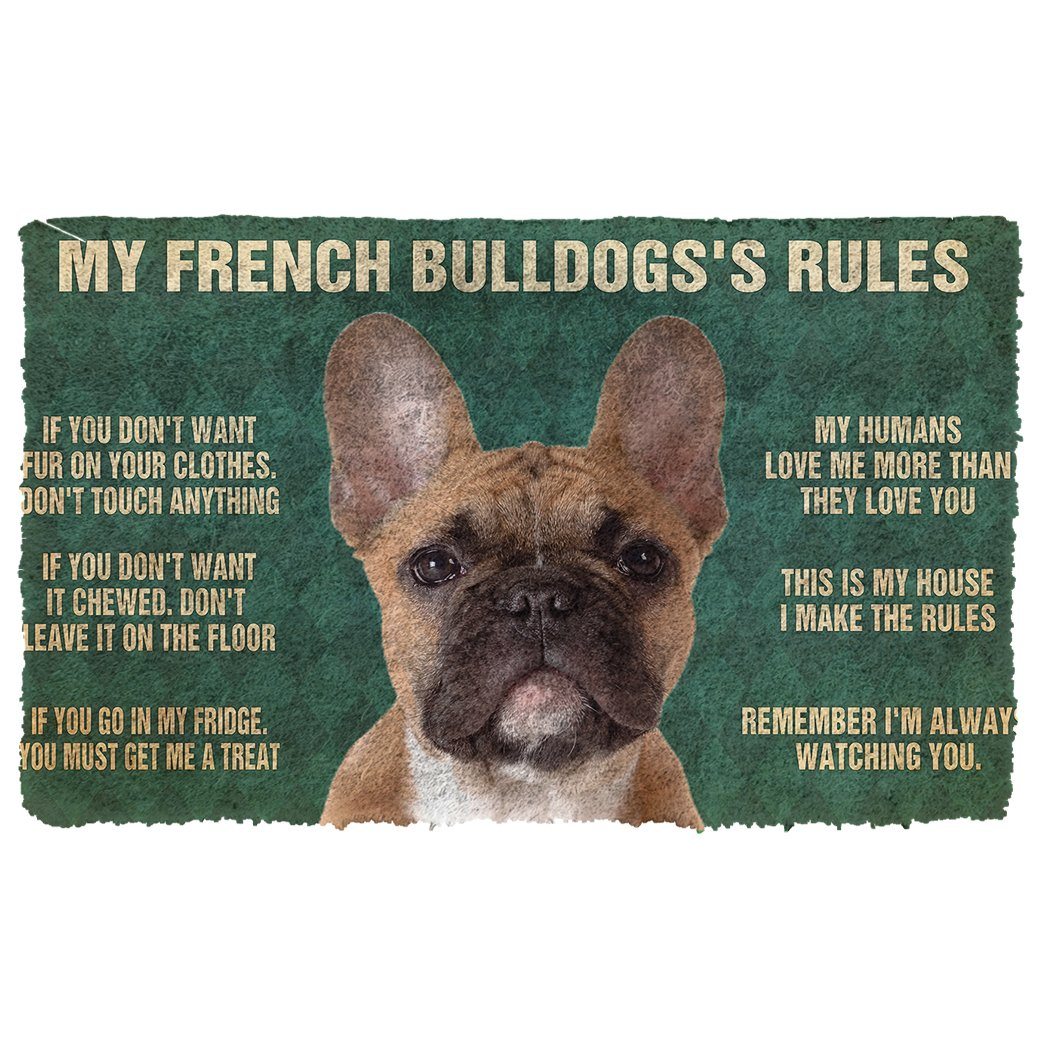 Mijn Franse Bulldog's Regels Deurmat