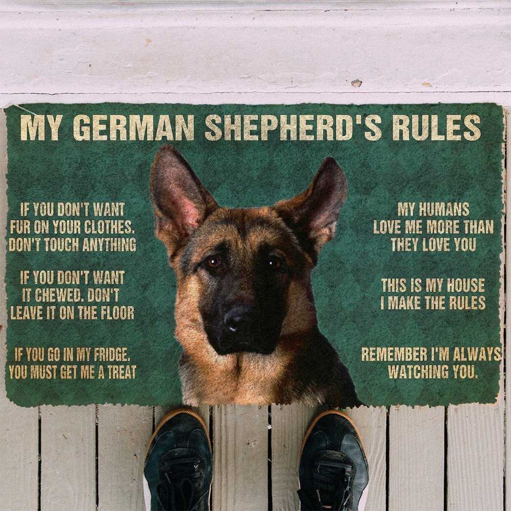 Mijn German Shepherd's Regels Deurmat