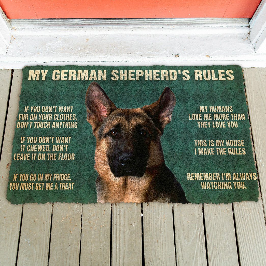 Mijn German Shepherd's Regels Deurmat