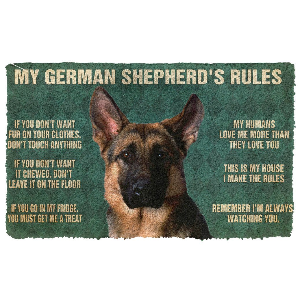 Mijn German Shepherd's Regels Deurmat