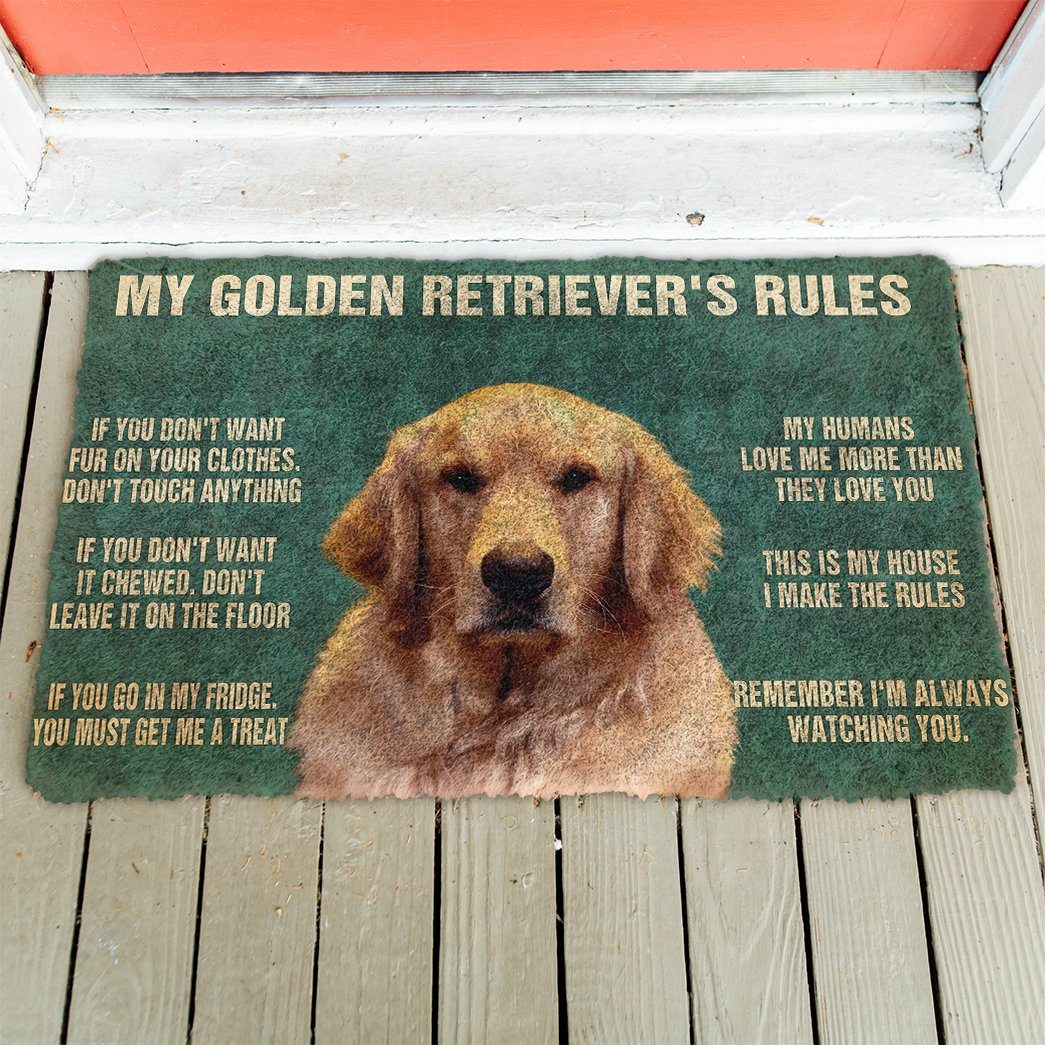 Mijn Golden Retriever's Regels Deurmat