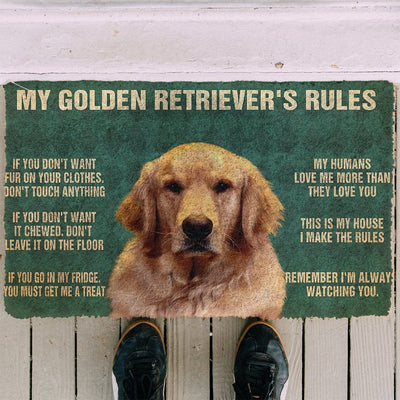 Mijn Golden Retriever's Regels Deurmat