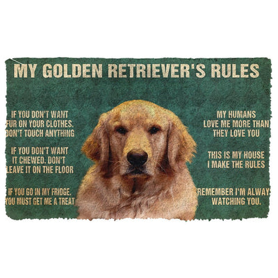 Mijn Golden Retriever's Regels Deurmat