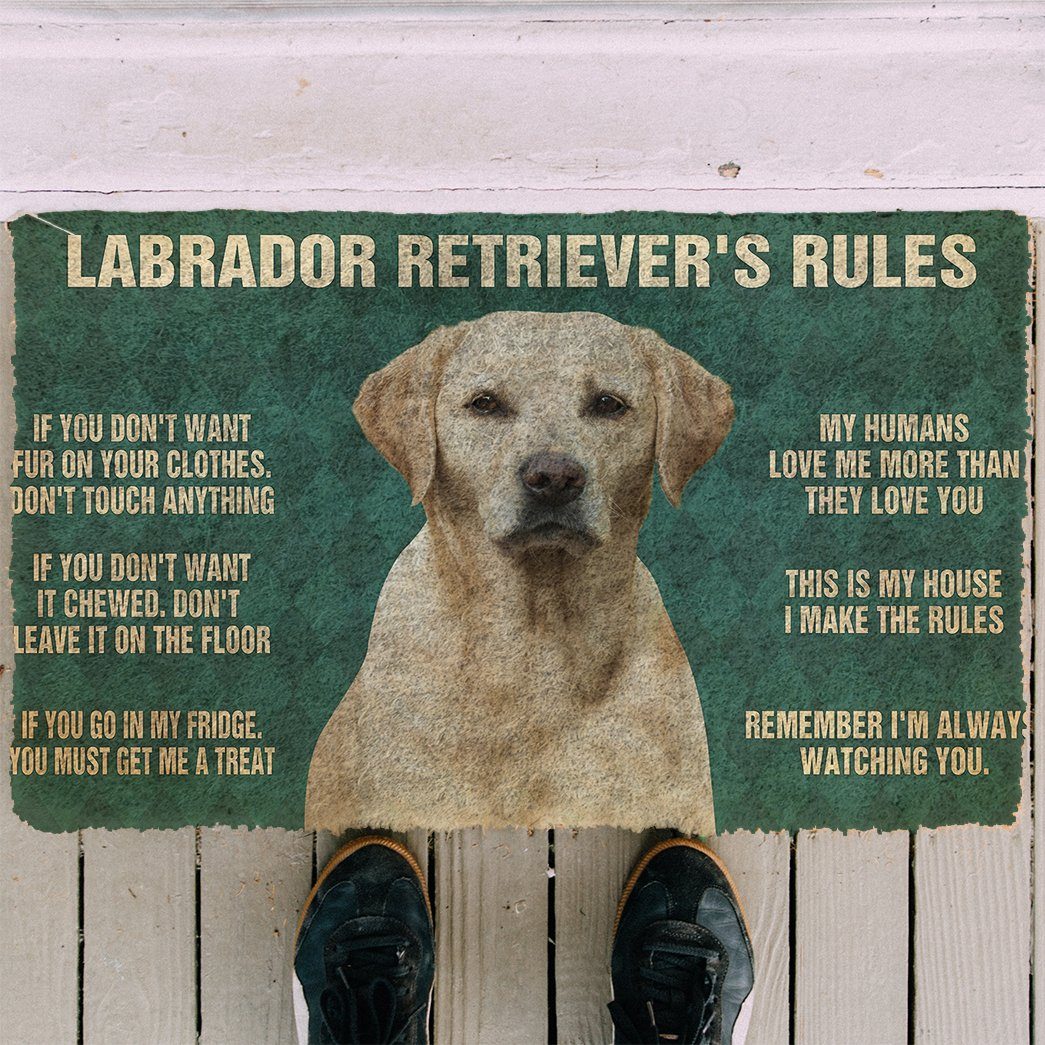 Mijn Labrador Retriever's Regels Deurmat