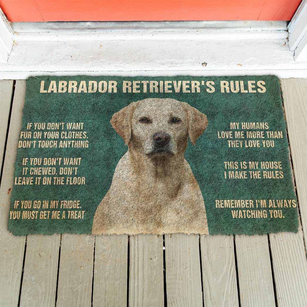 Mijn Labrador Retriever's Regels Deurmat