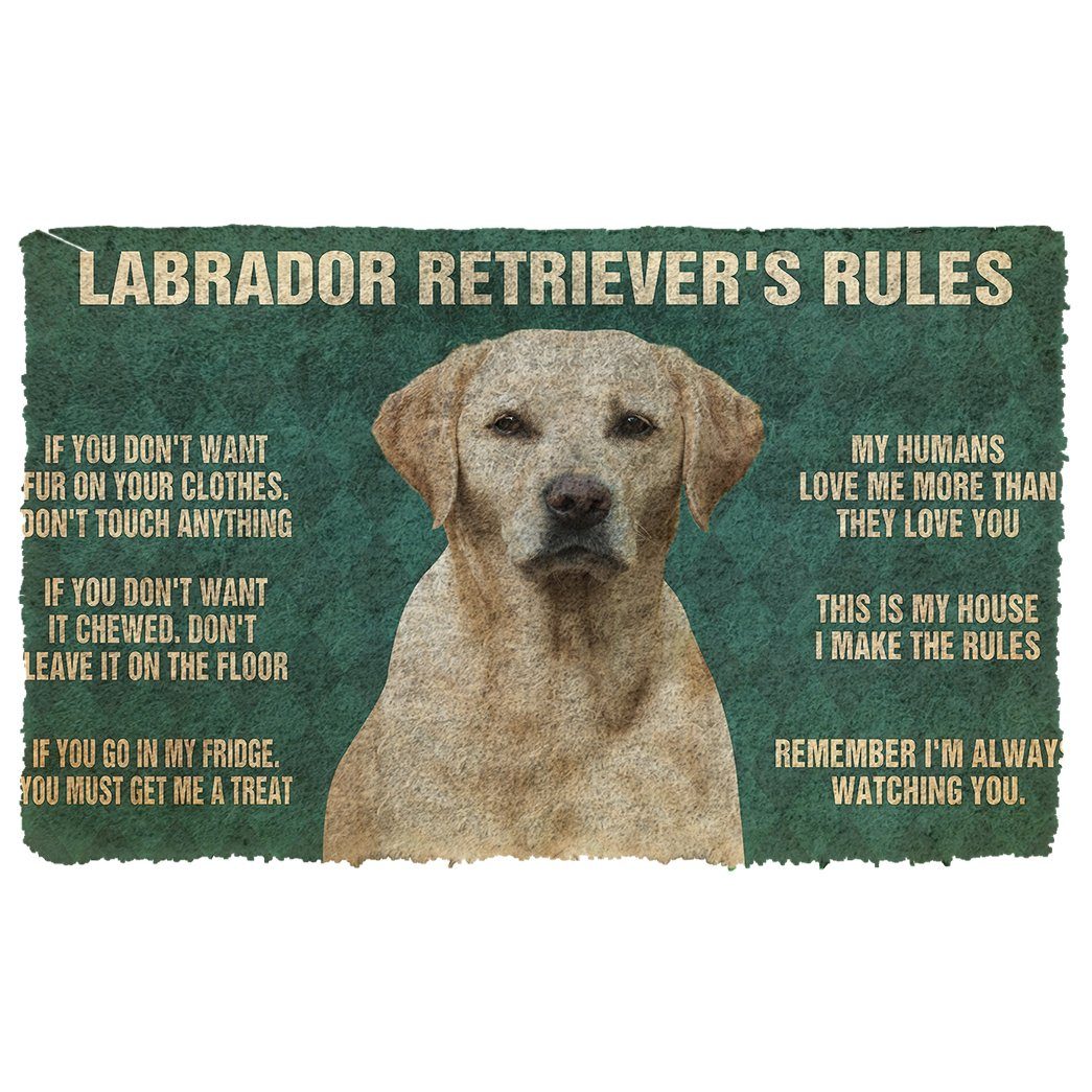 Mijn Labrador Retriever's Regels Deurmat