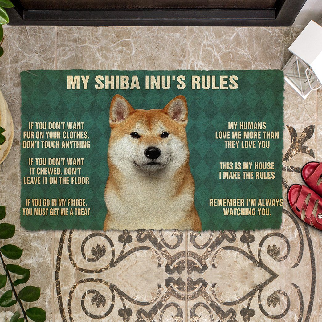 Mijn Shiba Inu's Regels Deurmat