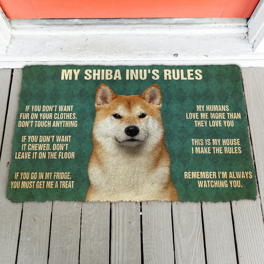 Mijn Shiba Inu's Regels Deurmat