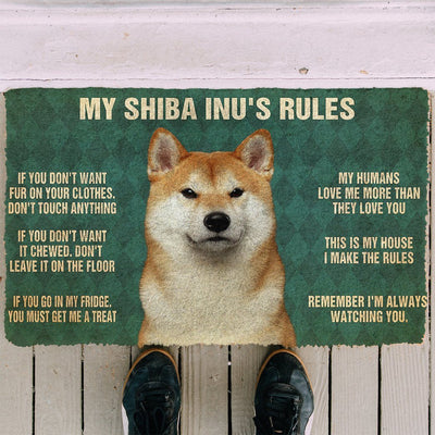 Mijn Shiba Inu's Regels Deurmat