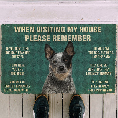 Vergeet Niet! Australian Cattle Dog's Huis Regels Deurmat