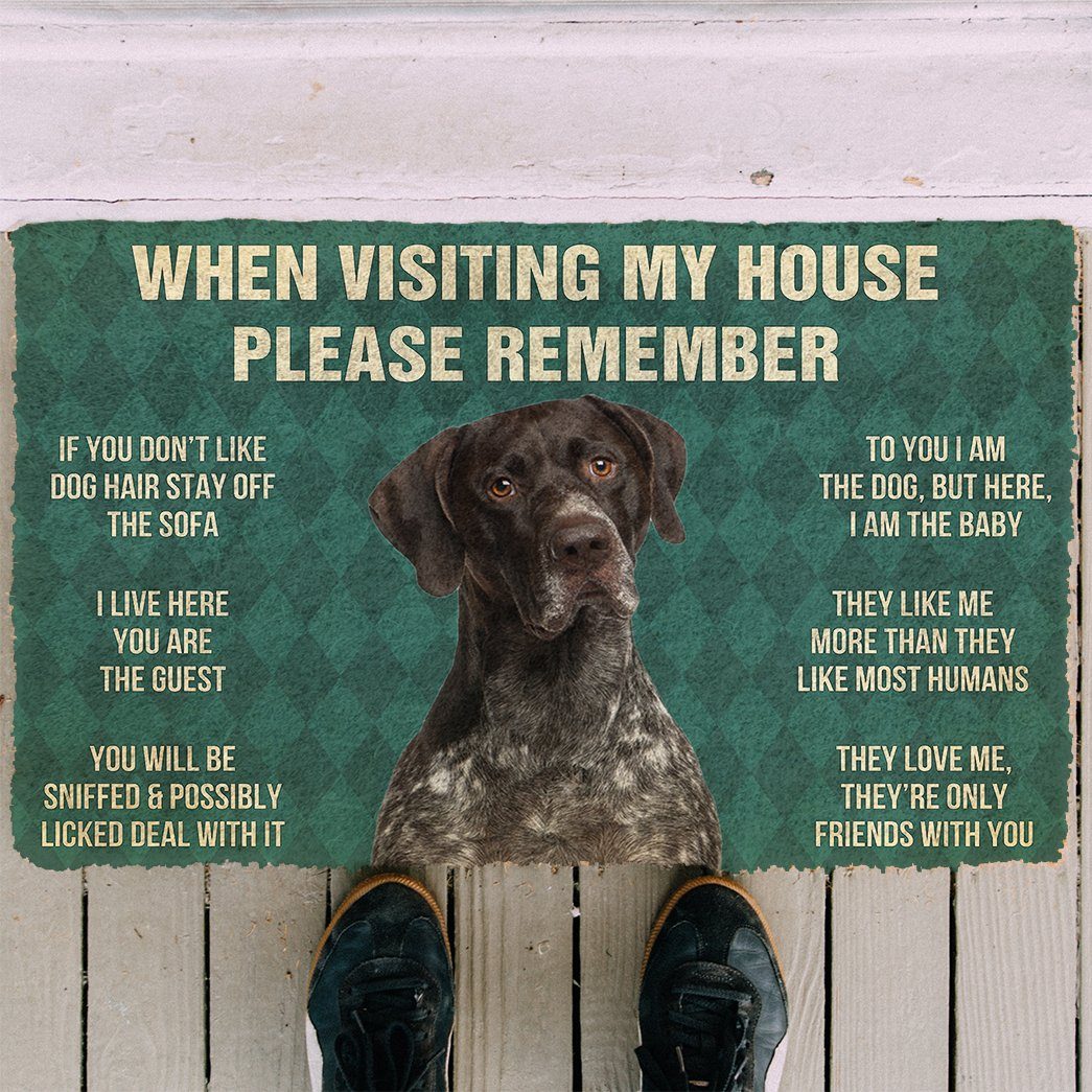 Vergeet Niet! German Shorthaired Pointers Dog's Huis Regels Deurmat