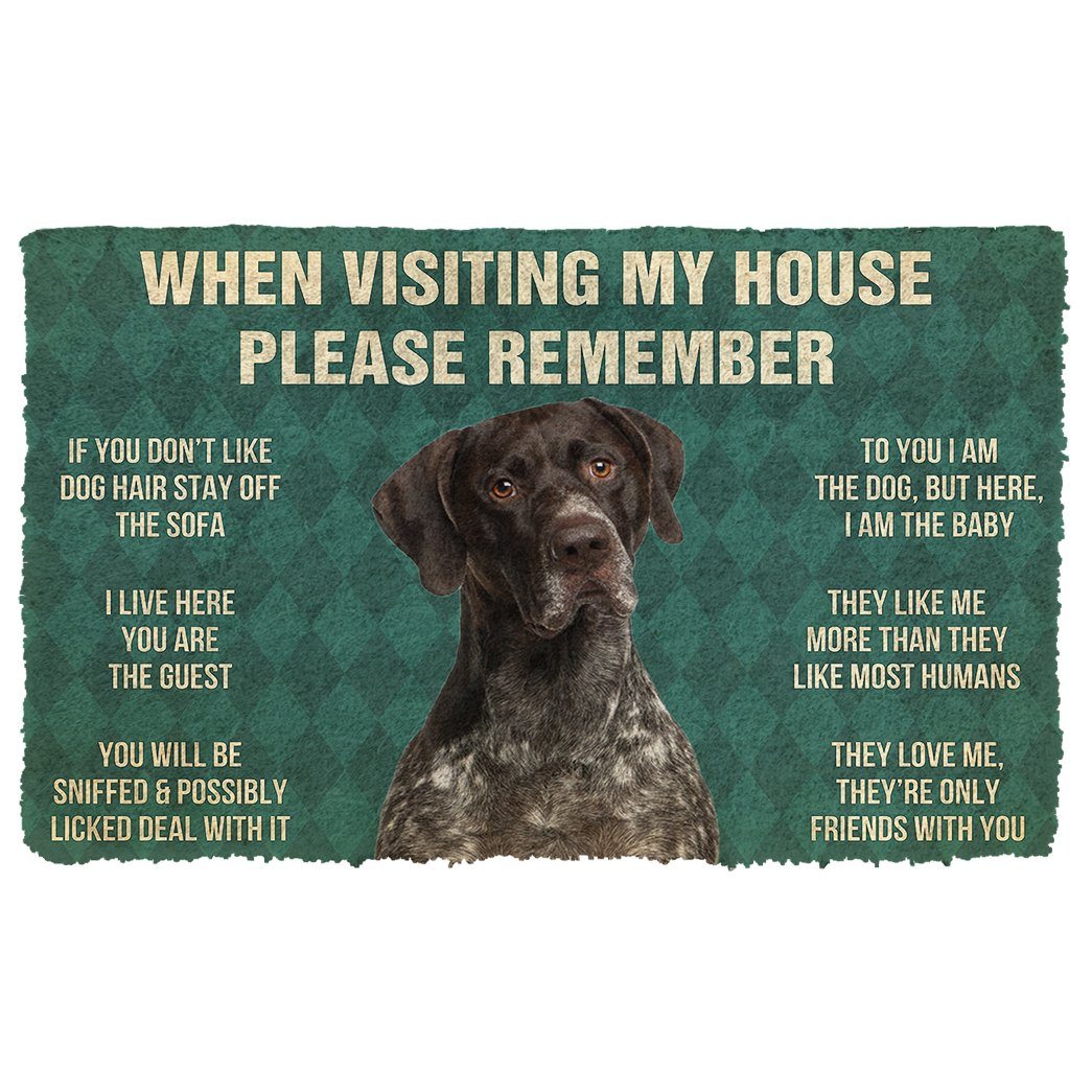 Vergeet Niet! German Shorthaired Pointers Dog's Huis Regels Deurmat