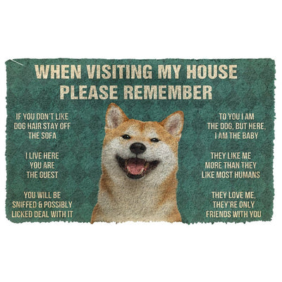 Vergeet Niet! Shiba Inu Huis Regels Deurmat