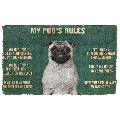 Pug's Regels Deurmat