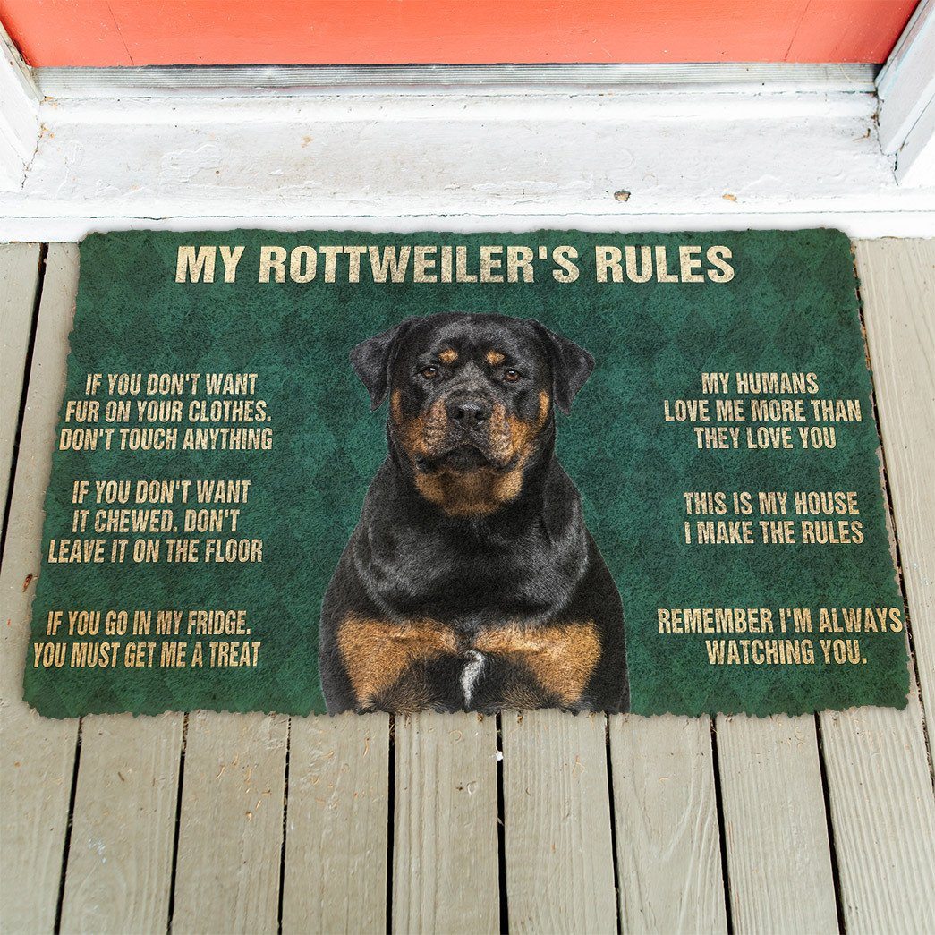 Rottweiler's Regels Deurmat