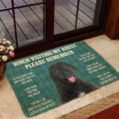 Vergeet Niet! Portuguese Water Dog Huis Regels Deurmat