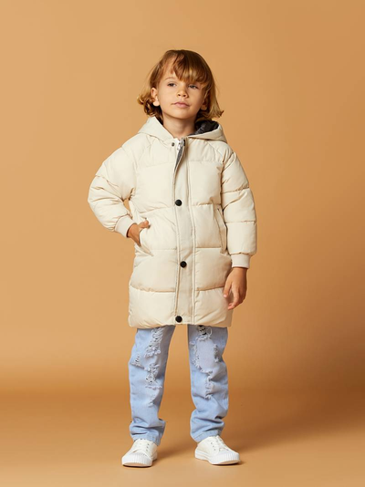 Puffer™ - Winterjas | Voor Kinderen - Comfortabel en Warm - Zijzakken en Capuchon