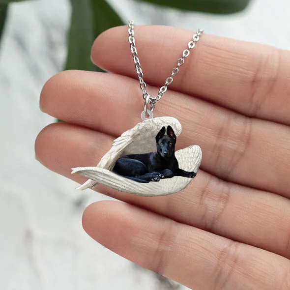 Echte Liefde | Slapende Zwarte German Shepherd hond Ketting